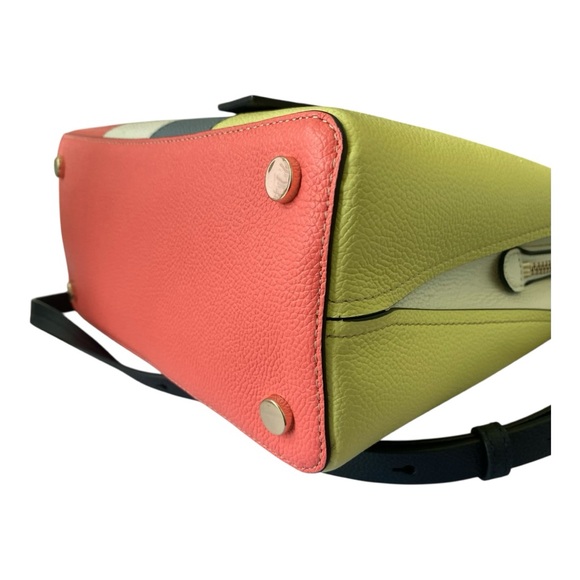 Kate Spade Crossbody Leather Satchel Colorblock Top Handle Crossbody Like-New - Picture 8 of 14